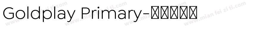 Goldplay Primary字体转换